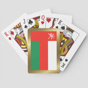 Oman-Flagge Spielkarten