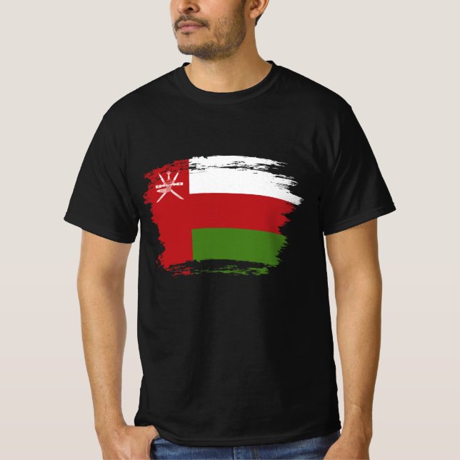 Oman-Flagge T-Shirt (Vorderseite)