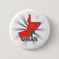 Oman-Flaggen-Karte 2,0