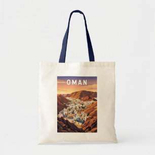 Oman Illustration Reise Kunst Vintage Tragetasche