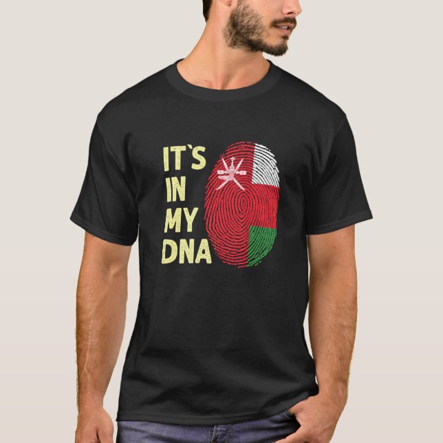 Oman in meinem DNA Omani Flag Team Oman T-Shirt (Vorderseite)