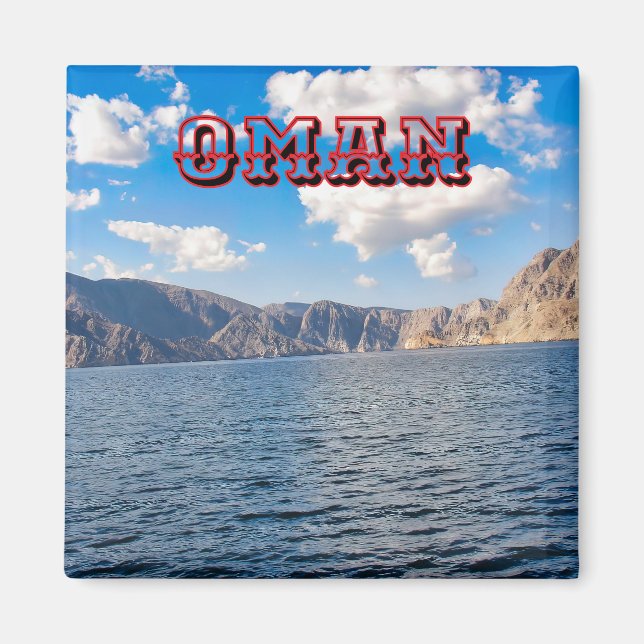 Oman Landschaft Magnet (Vorne)