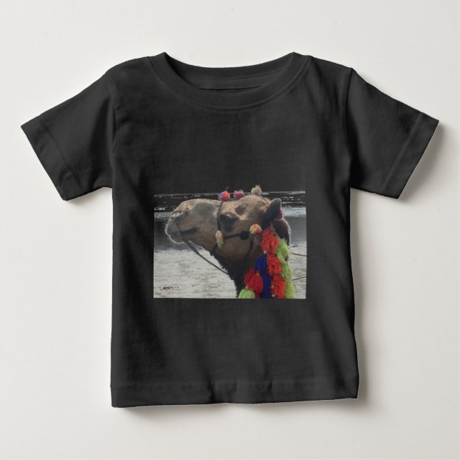 Oman Muscat Camel Foto Art Print Baby T-shirt (Vorderseite)
