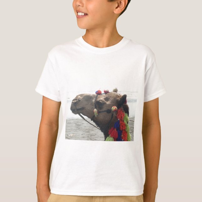 Oman Muscat Camel Foto Art Print T-Shirt (Vorderseite)