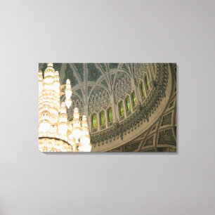 Oman, Muscat, Sultan-Qaboos-Moschee Leinwanddruck