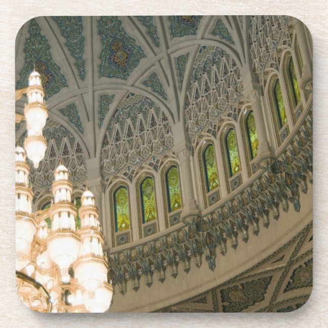 Oman, Muscat, Sultan-Qaboos-Moschee Untersetzer (Vorderseite)