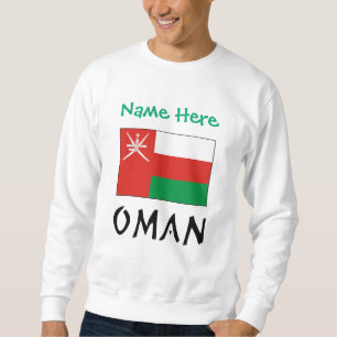 Oman Omanische Flagge Grün Personalisiert Sweatshirt