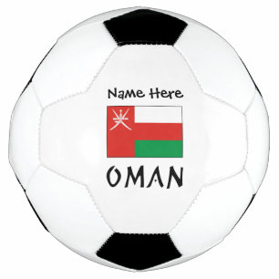 Oman Omanische Flagge Personalisierter Name  Fußball