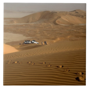 Oman, Rub Al Khali-Wüste, Fahren auf den Dünen Fliese
