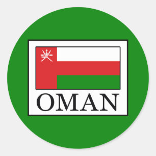 Oman Runder Aufkleber