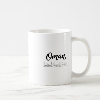 Oman Skyline Reise Urlaub Outfits Kaffeetasse