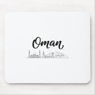 Oman Skyline Reise Urlaub Outfits Mousepad