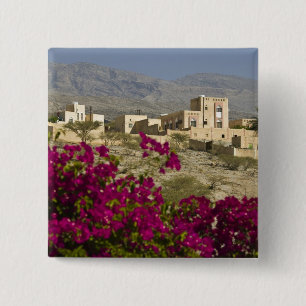 Oman, Westliche Hajar-Berge, Al Hamra. Stadt Button