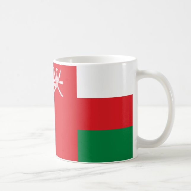 Omani Flag Keramik Kaffee Tasse (Rechts)
