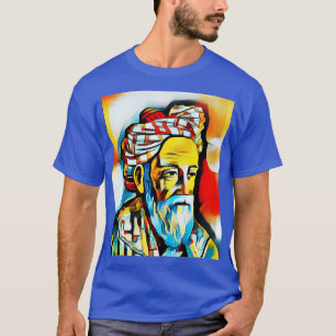 Omar Khayam Abstrakt Portrait Omar Khayam Artwor T-Shirt