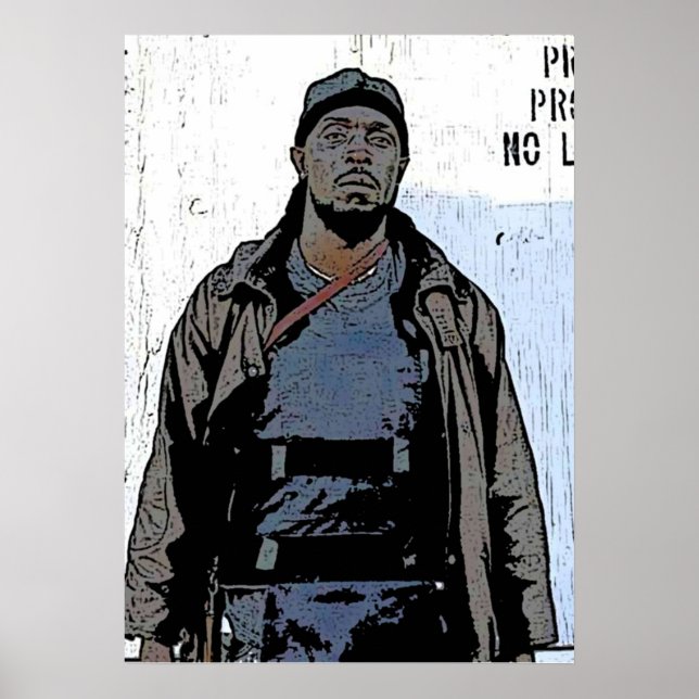 Omar Little The Wire Character Art Michael K Willi Poster (Vorne)