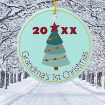 Oma's 1. Weihnachts-Foto-Ornament