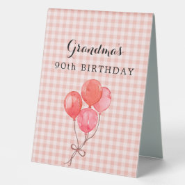 Oma's 90. Geburtstag Tischaufsteller