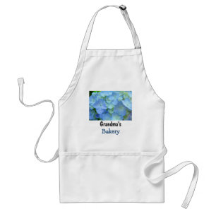Omas Bäckerei Schürzen Blaue Florale Hortensien