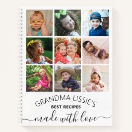 Oma's Best Recipes Kochbuch 10 FotoCollage Notizbuch