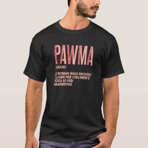 Omas bester Hund Oma Pfotenoma  4 T-Shirt