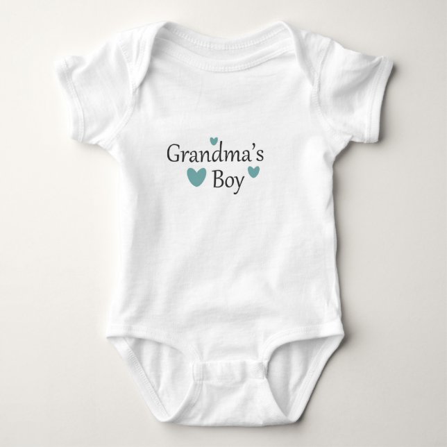 Oma's Boy Baby T-Shirt Strampler (Vorderseite)