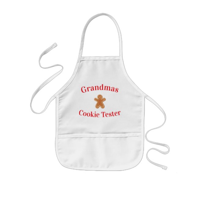 Omas Cookie-Tester Lebkuchenmann-Schürze Kinderschürze (Vorne)