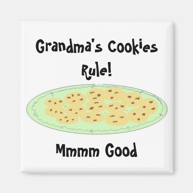 Oma's Cookies-Regel Magnet (Vorne)
