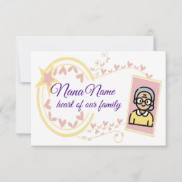 Oma's Day Vintag Abzeichen Design Dankeskarte