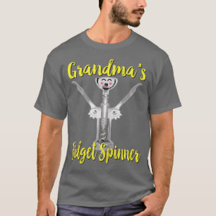 Omas Fidget Spinner Weinöffner Spaß für Frauen T-Shirt