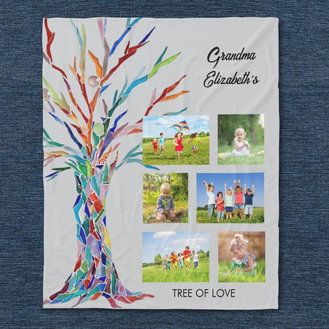 Oma's FotoCollage Fleece Blanket (Von Creator hochgeladen)