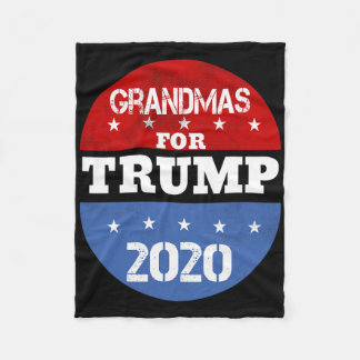 Omas für Trump 2020 Wiederwahl Vintage Freiwillige Fleecedecke