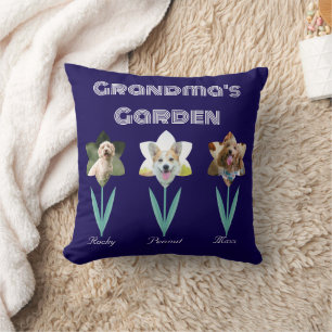 Oma's Garden Personalisiert Pet Fotos Kissen