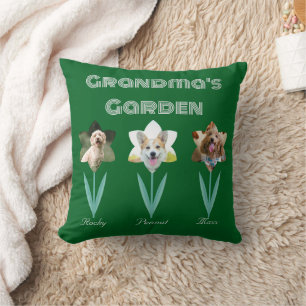Oma's Garden Personalisiert Pet Fotos Kissen