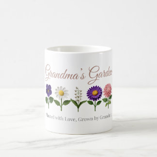 Omas Garten Häkelnachbildung Geburtsblumen-Tasse Kaffeetasse