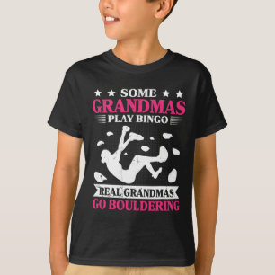 Omas gehen Bouldern Großmutter Frauen klettern Fel T-Shirt