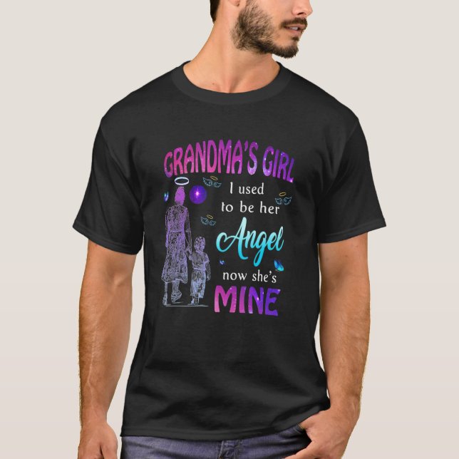 Oma's Girl war ich früher sein Engel, jetzt Sheu20 T-Shirt (Vorderseite)