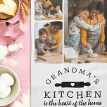 Oma's Kitchen Foto Collage Geschenk Geschirrtuch<br><div class="desc">Ein personalisiertes Geschenk für die Oma,  die Lieben backen</div>