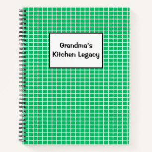 Oma's Kitchen Legacy RECIPES Notizbuch