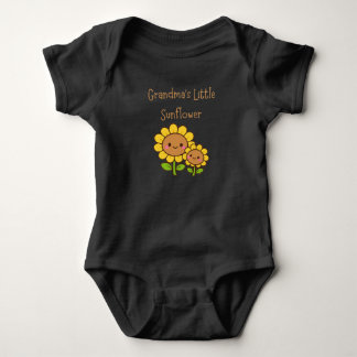 Omas kleine Sonnenblume Grafik Baby Strampler
