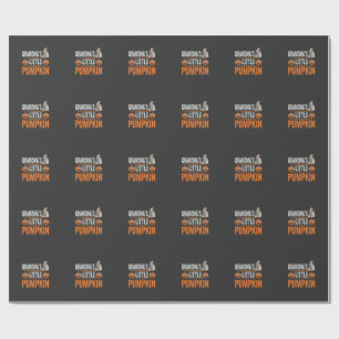 Omas Kleiner Kürbis Halloween Hexen Design Geschenkpapier