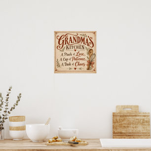 Omas Küche Poster