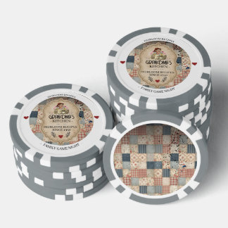 Omas Küchen-Erbstückrezepte Personalisiert Pokerchips