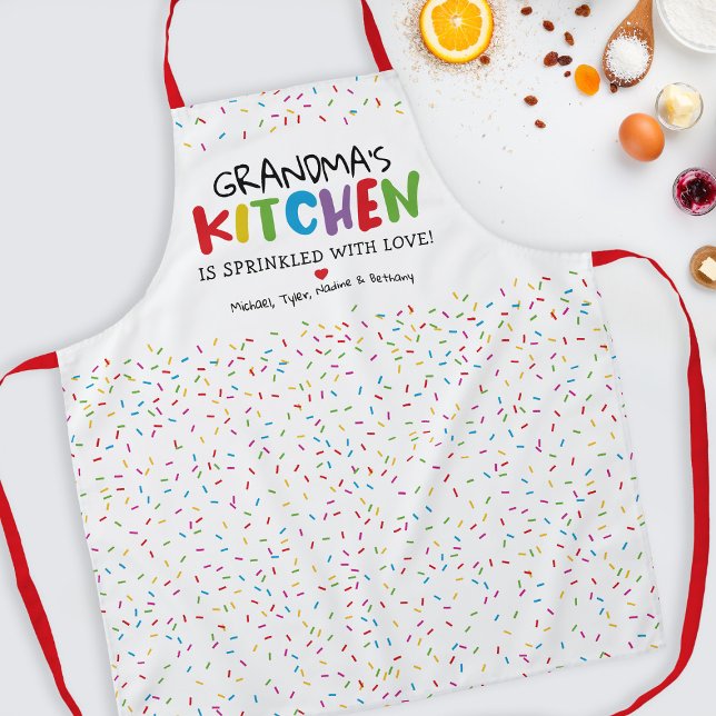 Omas Küchen-Sprinkle-Love-Schürze Schürze (Von Creator hochgeladen)