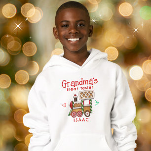 Oma's Leckerei Tester Niedlich Gingerbread Train Hoodie
