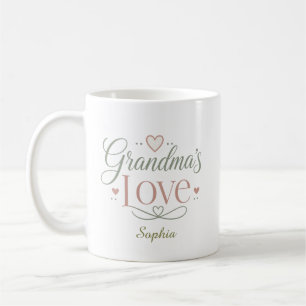 Omas Liebe Personalisiertes Namensgeschenk Kaffeetasse