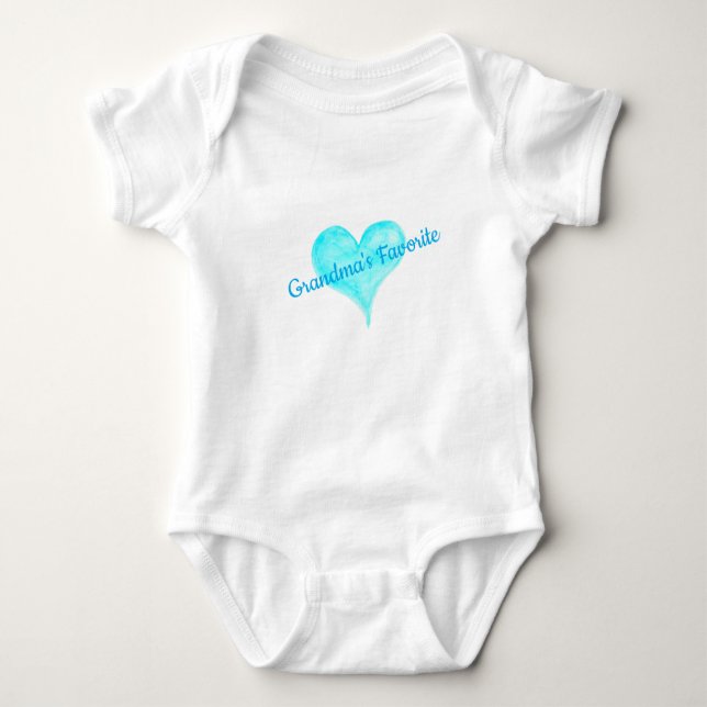 Oma's Lieblings-Bodysuit-T-Shirt Baby Strampler (Vorderseite)