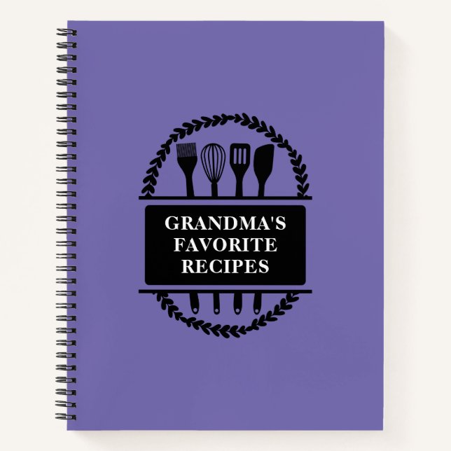 Oma's Lieblingsrezepte Kochrezepte Notizbuch (Vorderseite)
