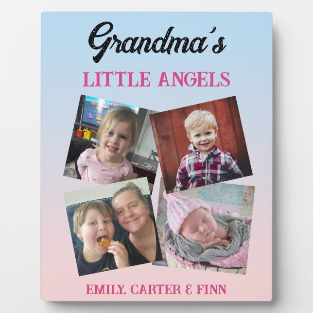 Oma's Little Angels | FOTO Fotoplatte (Vorderseite)