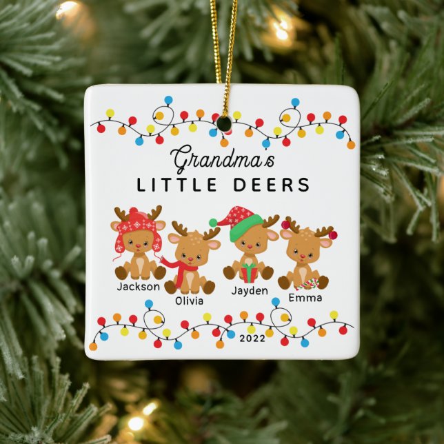 Oma's Little Deers Christmas Ornament (Baum)